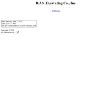 Tablet Screenshot of djsexcavating.com